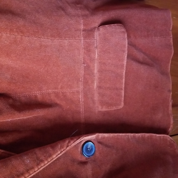 Host Pick Hooray! Talbots rust color velveteen blazer, size 12 WP - Picture 3 of 4